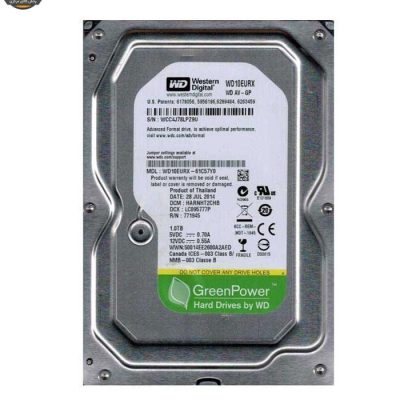 هارددیسک اینترنال وسترن دیجیتال سری سبز مدل WD10EURX ظرفیت 1 ترابایت | فروشگاه اینترنتی پخش کالای مرکزی