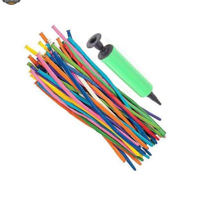 بادکنک BALLOONS SET مدل CL به همراه تلمبه بسته 25 عددی سایز 200 × 180