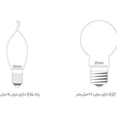 لامپ ال ای دی 7 وات اشکی بروکس مدل BRX007C3LE1A4XX-PAIC پایه E14 | پخش کالای مرکزی