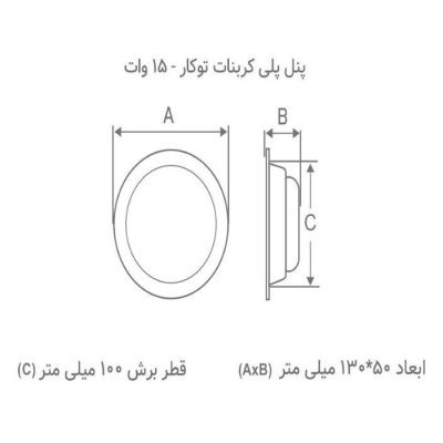 پنل ال ای دی 15 وات بروکس مدل GP-Bi | پخش کالای مرکزی