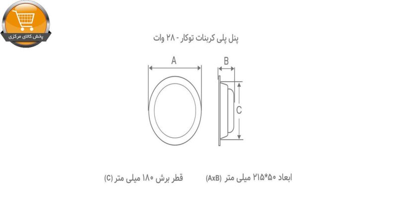 پنل ال ای دی 28 وات بروکس مدل GP-Bi | پخش کالای مرکزی