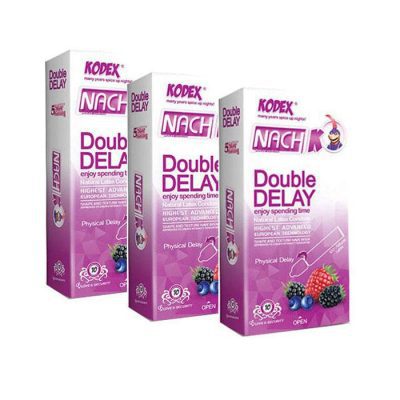 کاندوم تاخیری دوبل ناچ کدکس مدل Double Delay سه بسته 10 عددی | پخش کالای مرکزی