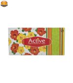 دستمال کاغذی 100 برگ اکتیو مدل Yellow Flower | فروشگاه اینترنتی پخش کالای مرکزی