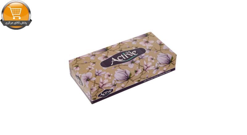دستمال کاغذی 100 برگ اکتیو مدل Eslimi | پخش کالای مرکزی