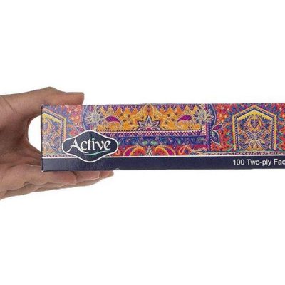 دستمال کاغذی 100 برگ اکتیو مدل Eslimi بسته 5 عددی | پخش کالای مرکزی