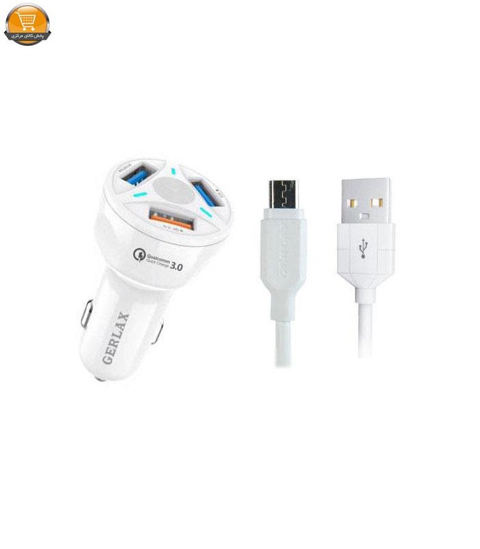 شارژر فندکی جرلکس مدل GC-06 به همراه کابل تبدیل microUSB | فروشگاه اینترنتی پخش کالای مرکزی شارژر فندکی جرلکس مدل GC-06 به همراه کابل تبدیل microUSB | فروشگاه اینترنتی پخش کالای مرکزی