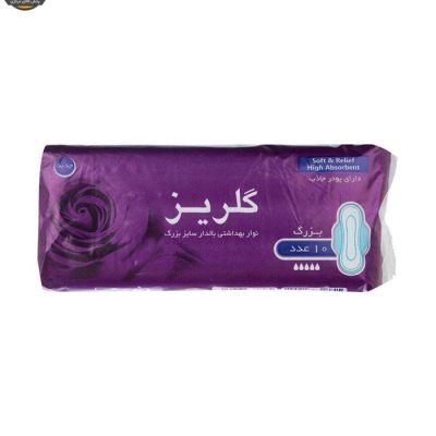 نوار بهداشتی گلریز مدل بالدار مجموعه 12 عددی| فروشگاه اینترنتی پخش کالای مرکزی