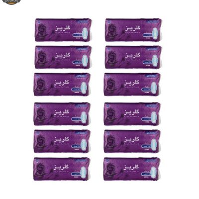 نوار بهداشتی گلریز مدل بالدار مجموعه 12 عددی| فروشگاه اینترنتی پخش کالای مرکزی