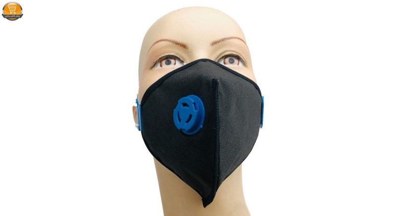 ماسک فیلتر دار سه لایه مشکی - Image 6