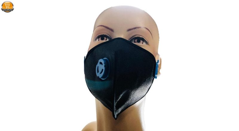ماسک فیلتر دار سه لایه مشکی - Image 7