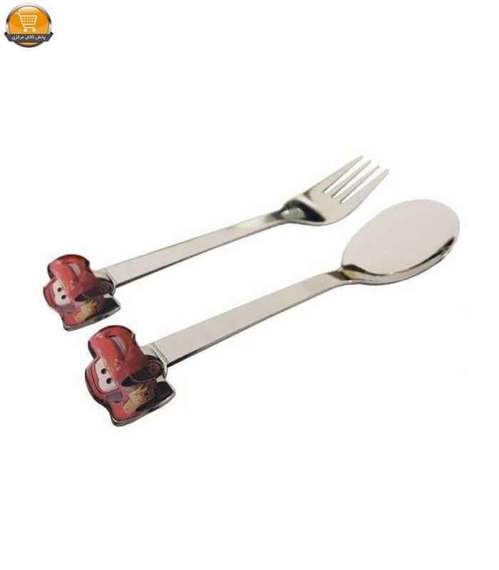 03-12 ست قاشق و چنگال غذا خوری کودک طرح مک لارن کد 3239 بسته 2 عددی - تصویر 1