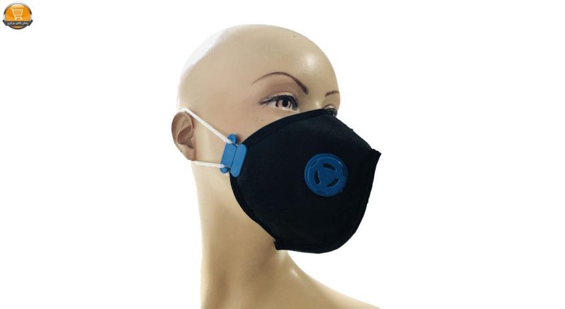 ماسک فیلتر دار سه لایه مشکی - Image 8