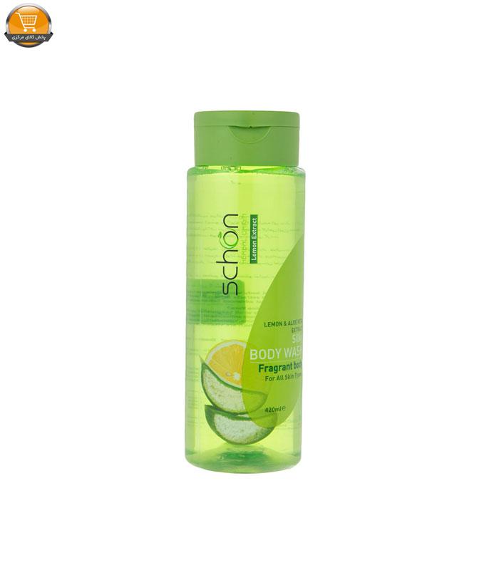 s-0003-1-78 شامپو بدن شون مدل Aloevera and Lemon حجم 420 میلی لیتر - تصویر 1