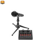 کارت صدا استودیو مدل v8 به همراه میکروفون کاندنسر - Image 5