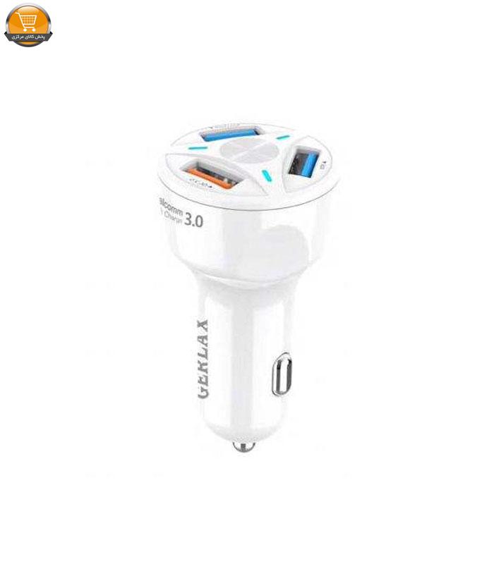 s-001-1-79 شارژر فندکی جرلکس مدل GC-06 به همراه کابل تبدیل لایتنینگ - تصویر 1