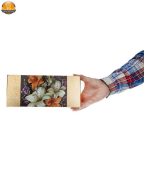 دستمال کاغذی 100 برگ گلریز گلدار طرح طلايي و نقره اي - Image 2