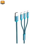 کابل تبدیل USB به microUSB/لایتنینگ الدینیو مدل LC85 3 In 1 طول 1.2 متر