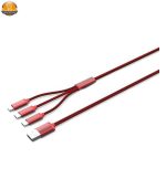 کابل تبدیل USB به microUSB/لایتنینگ الدینیو مدل LC85 3 In 1 طول 1.2 متر - Image 2