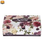 دستمال کاغذی 150 برگ اکتیو مدل Yas Flower بسته 5 عددی - Image 3