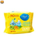 دستمال مرطوب کودک دافی مدل I Love My Skin بسته 20 عددی مجموعه 5 عددی - Image 2
