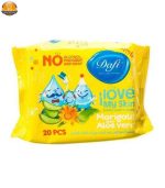 دستمال مرطوب کودک دافی مدل I Love My Skin بسته 20 عددی مجموعه 3 عددی - Image 2