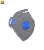 ماسک تنفسی 6 لایه N95 کربن فعال بسته 5 عددی طوسی