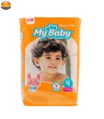 پوشک بچه مای بیبی کد 01 سایز 4 بسته 34 عددی - Image 2