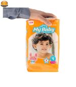 پوشک بچه مای بیبی کد 01 سایز 4 بسته 34 عددی - Image 11