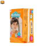 پوشک بچه مای بیبی کد 01 سایز 4 بسته 34 عددی - Image 4