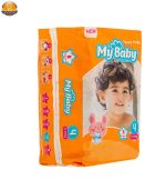 پوشک بچه مای بیبی کد 01 سایز 4 بسته 34 عددی - Image 5