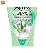 شامپو بدن کرمی اکتیو مدل Aloe Vera مقدار 400 گرم - Image 2