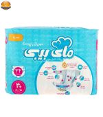 پوشک مای بیبی آبی سری مهربان با پوست سایز 4Plus بسته 32 عددی