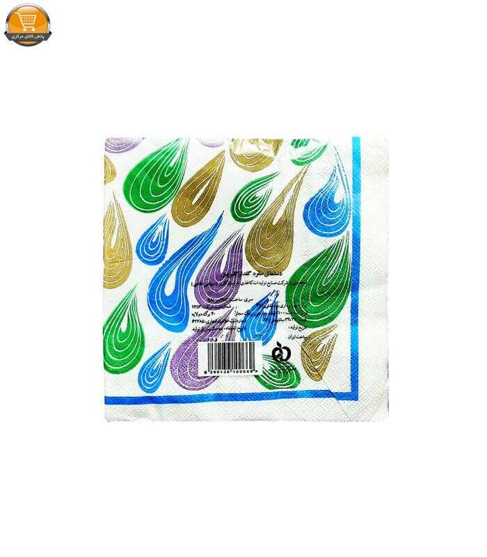 s1-5 دستمال سفره گلریز مدل table napkin طرح بتجغه بسته 20 عددی - تصویر 1