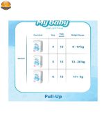 پوشک مای بیبی پول آپ سایز 6 بسته 24 عددی - Image 3