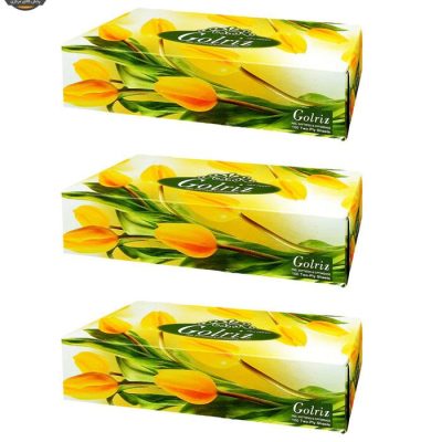 دستمال کاغذی 100 برگ گلریز مدل لاله مجموعه 3 عددی | فروشگاه اینترنتی پخش کالای مرکزی
