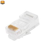 کانکتور وی-نت مدل گلد RJ45 CAT5 بسته 100 عددی