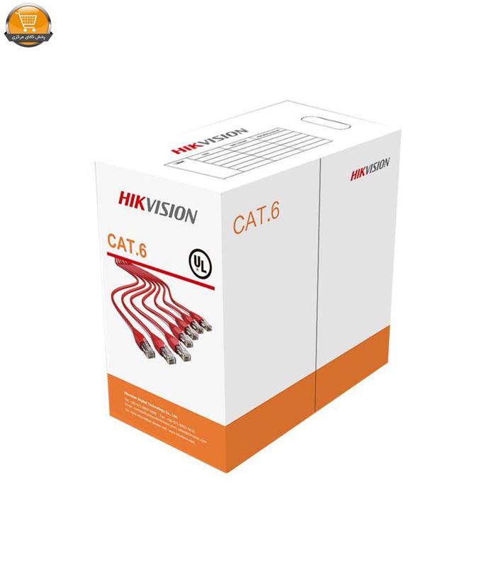 562666 رول کابل شبکه Cat 6 سایز 23AWG هایک ویژن مدل DS-1LN6-UU طول 305 متر - تصویر 1