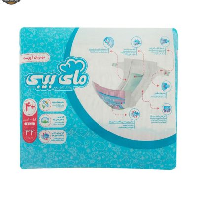 پوشک بچه مای بیبی مدل سری مهربان با پوست سایز 4Plus هشت بسته 32 عددی | فروشگاه اینترنتی پخش کالای مرکزی