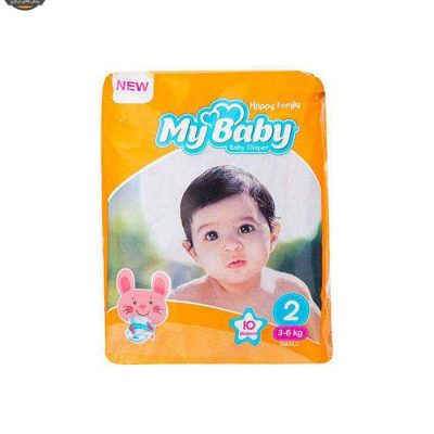 پوشک بچه مای بیبی مدل خانواده شاد سایز 2 هشت بسته 10 عددی | فروشگاه اینترنتی پخش کالای مرکزی
