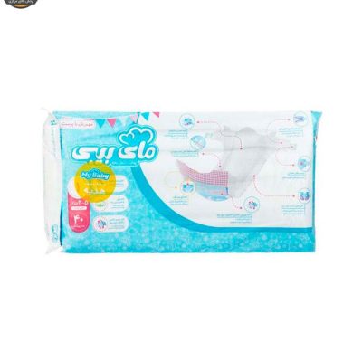 پوشک بچه مای بیبی مدل مهربان با پوست سایز 1 چهار بسته 40 عددی به همراه دستمال مرطوب | فروشگاه اینترنتی پخش کالای مرکزی