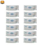 دستمال مرطوب کودک مای بیبی مدل sensitive دوازده بسته 70 عددی | فروشگاه اینترنتی سفیرکالا | فروشگاه اینترنتی پخش کالای مرکزی