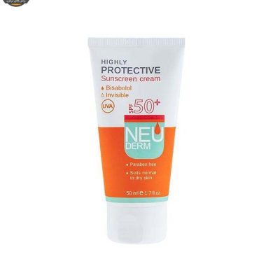 کرم ضد آفتاب نئودرم مدل Highly Protective Invisible SPF50 حجم 50 میلی لیتر | فروشگاه اینترنتی پخش کالای مرکزی