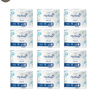نوار بهداشتی مای لیدی مدل Silky Soft سایز خیلی بزرگ مجموعه 12 عددی | فروشگاه اینترنتی پخش کالای مرکزی