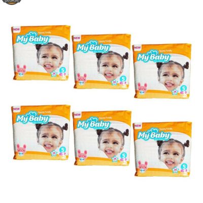 پوشک مای بیبی مدل HappyFamily سایز 5 بسته 6 عددی | فروشگاه اینترنتی پخش کالای مرکزی