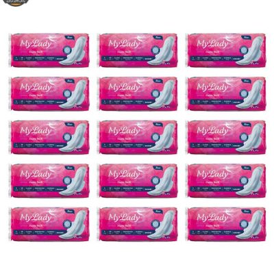 نوار بهداشتی مای لیدی مدل Classic Pink سایز بزرگ مجموعه 15 عددی | فروشگاه اینترنتی پخش کالای مرکزی