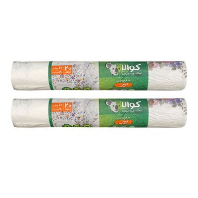 سفره یکبار مصرف کوالا مدل silk طرح گل سرخ رول 10 متری بسته 2 عددی | فروشگاه اینترنتی پخش کالای مرکزی