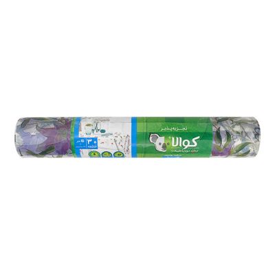 سفره یکبار مصرف کوالا مدل کریستال طرح گل رول 15 متری بسته 2 عددی | فروشگاه اینترنتی سفیرکالا
