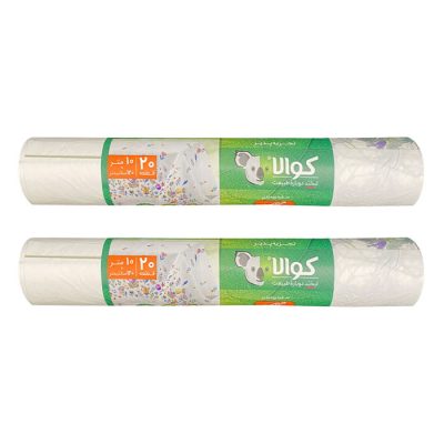 سفره یکبار مصرف کوالا مدل silk طرح گل رول 10 متری بسته 2 عددی | فروشگاه اینترنتی پخش کالای مرکزی