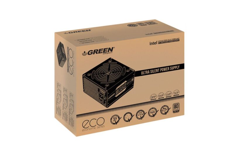 منبع تغذیه کامپیوتر گرین مدل GP300A-ECO Rev3.1 |