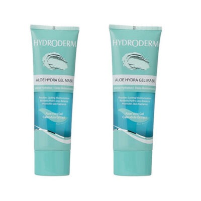ماسک آبرسان پوست هیدرودرم (Hydroderm) مدل Aloe Vera حجم 100 میلی‌لیتر مجموعه 2 عددی | فروشگاه اینترنتی پخش کالای مرکزی
